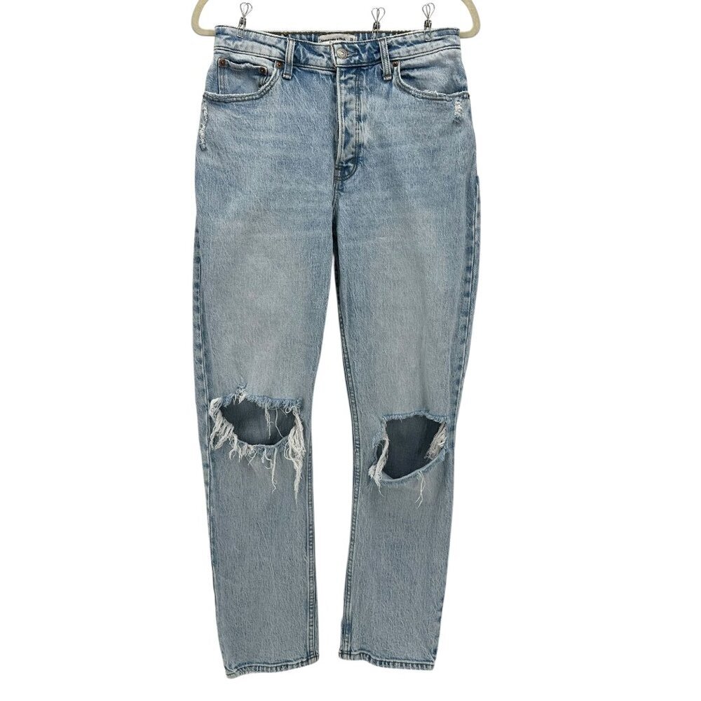 Abercrombie & Fitch Womens 28/ 6R Jeans The Dad High Rise Curve Love Button Fly